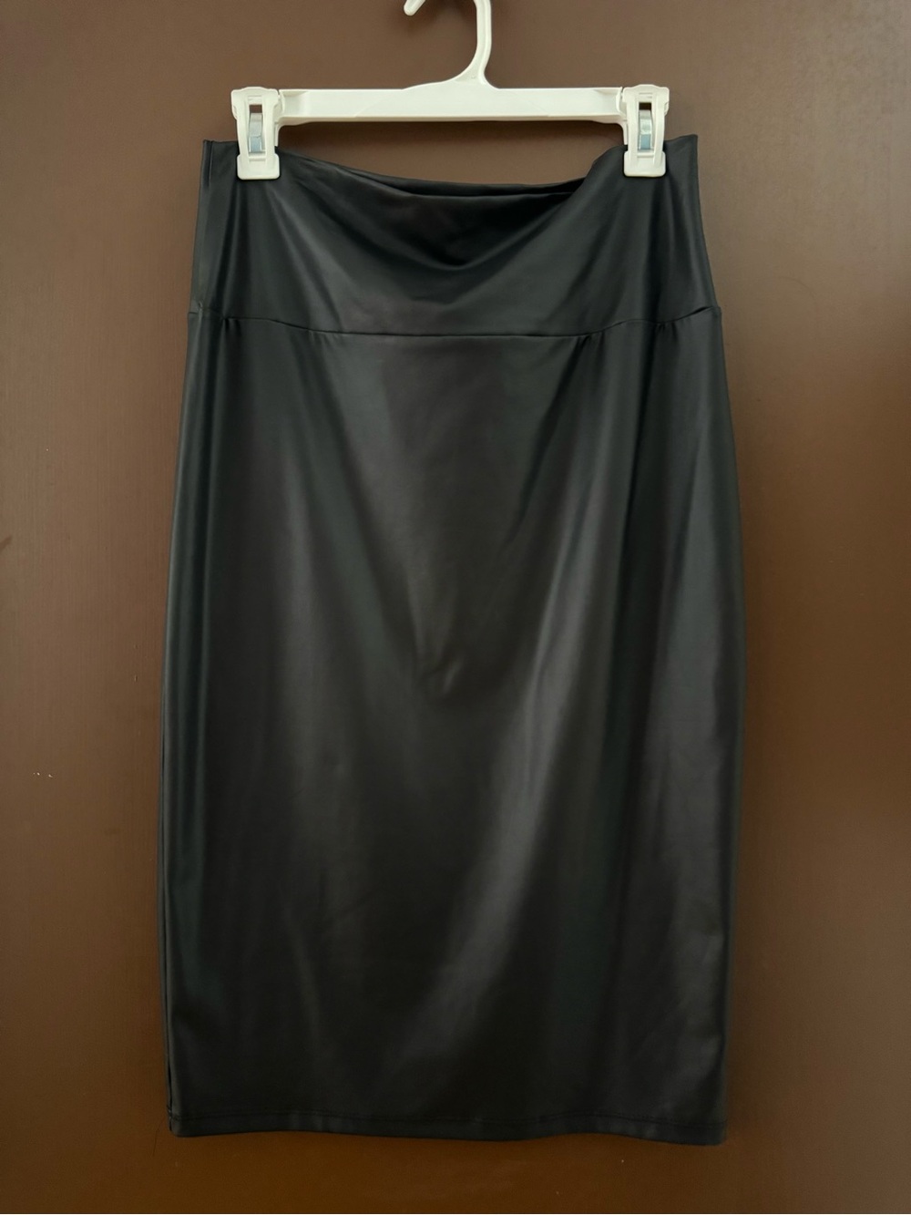 Cemi Ceri black faux leather skirt